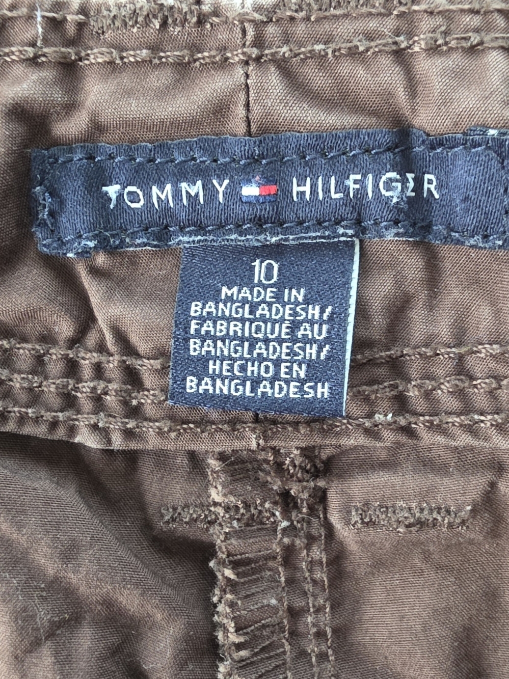 Tommy Hilfiger Brown Cargo Capri Pants - Size 10 - Picture 3 of 4